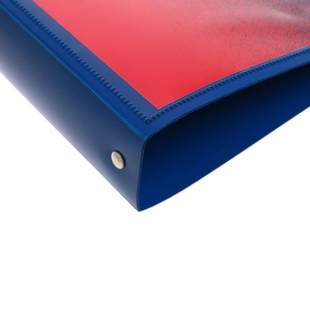 Folder on 4 rings A4, Calligrata "Panorama", 40 mm, 700 μm, facial pocket, blue, mix-2