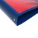 Folder on 4 rings A4, Calligrata "Panorama", 40 mm, 700 μm, facial pocket, blue, mix
