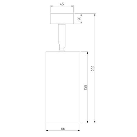 Lamp ceiling Elektrostandard, Diffe LED 15 W, 66x66x205 mm, IP20, Silver color-2