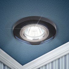 Lamp built -in era DK7, IP20, 50W, 90 mm, black/chrome color