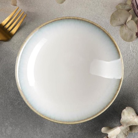 Porcelain salad Magistro "Paveti", 0.38 l, d = 16.5 cm, blue color-1