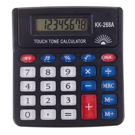 The calculator is desktop, 8 - discharge, PS - 268a, with a melody