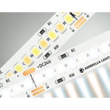 Ambrella GS4151, 5 m, IP20, 2835, 240 LED/m, 18 W/m, 24V, with adjustment of the light temperature.