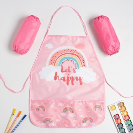 Apron children's apron with overtones Ethel Rainbow, 49 x 39 cm-9