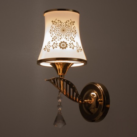 Sconces "Stefania" E27 40W gold 12.5x29 cm-2