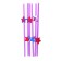 Star cocktail tube, in a set of 6 pieces, color mix