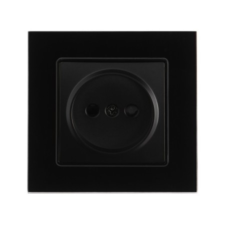 Single Tot Glossy Glass, 10 A, hidden, without salary, glass, black-2