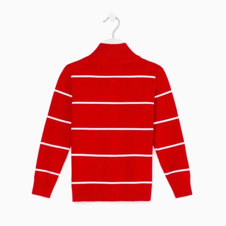 Jumper for the boy, the color is red/color white, height 104 cm (4)-6