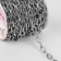 A chain for a bag, embossed, iron, 1.9 × 7 × 10.5 mm, 10 ± 0.5 m, silver color