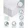 Substract is waterproof, size 120x200 cm, with sides on an elastic band, white color
