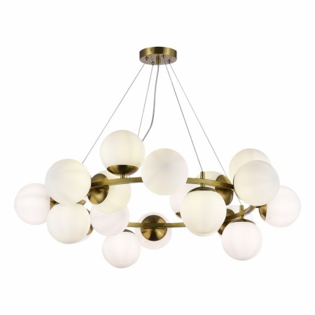 Suspended EVOLUCE lamp. Sle1191-203-20. Fratta. 20x60 watts, E27, 88x88x99 cm, golden color-4