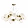 Suspended EVOLUCE lamp. Sle1191-203-20. Fratta. 20x60 watts, E27, 88x88x99 cm, golden color