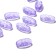 Acrylic bead "Hearts with an arrow", 18 × 6 mm, set 10 g, color transparent-lilac
