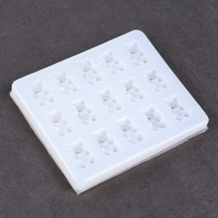 Silicone universal form "Bears", 9 × 7.5 × 0.8 cm-1
