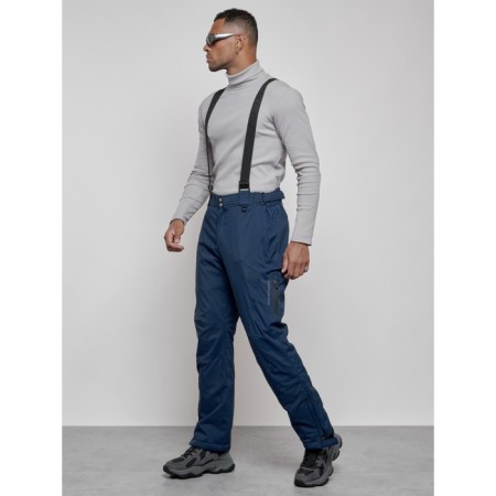 Semi-combinezone ski insulated male winter, size 52, dark blue color-1