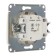Switch "Glossa" Sche GSL000261, 10 A, 1 key, hidden, beige color