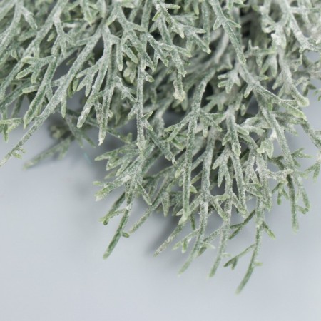 Artificial plant for creativity "Juniper" 1 bouquet = 10 branches gray 15 cm-2