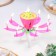 Candle for Cake Musical "Tulip", Pink, 12 × 5 cm