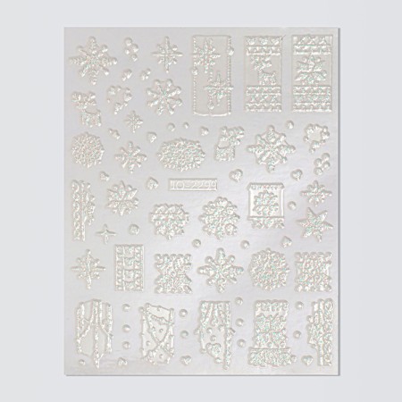 Nail stickers 10*8cm snowflakes JO-2299 BELL BETTEN SUBSK CAR-1