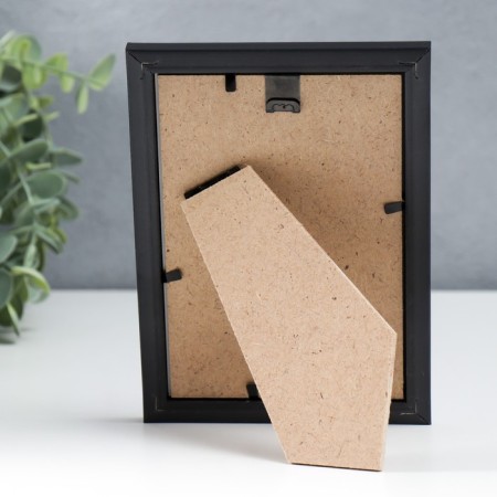 Photo frame plastic "Gallery" 10x15 cm black (plastic screen)-3