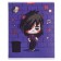 Notebook of 48 sheets in the cage "Girls Gotha", cover coated cardboard, glitter, mix