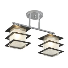 Ceiling lamp 2x60W E27, size 40.5x13x28 cm