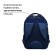 School backpack, 36 x 23 x 13 cm, ergonomic back, calligrata n "Hakki", blue