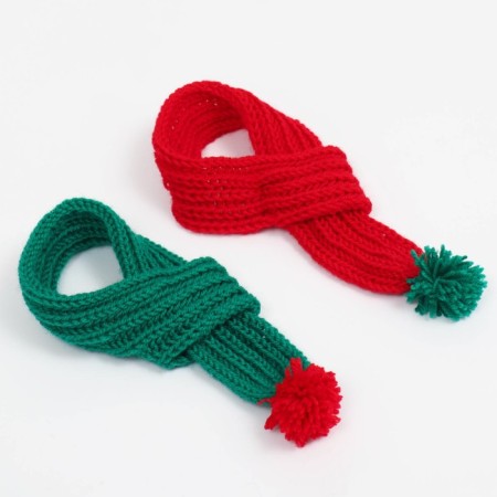 Knitted scarf for animals, 35 x 4 cm, mix-2