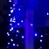 Garland "fringe" 3 × 0.6 m, IP44, UMS, dark thread, 160 LED, blue glow, 220 V