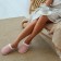 Women's slippers, size 38-39, red