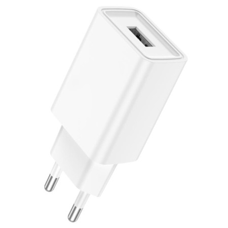 Network charger Borofone BA68A, USB, 2.1 A, white-3
