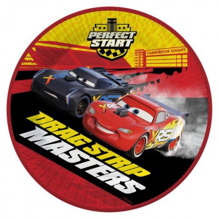 A set of paper plates "Cars", Red-Cherry, 6 pcs., 18 cm