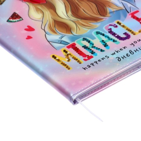 Universal diary for grade 1-11 Miracles, hard cover, artificial leather, foam rubber, lies, 80 g/m2-2