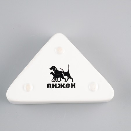Ceramic bowl for rodents angular 75 ml 9.5 x 6 x 2 cm, white-3