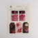 A set of satin ribbons "Bordeaux" 14 x 19 cm, 3 pcs.