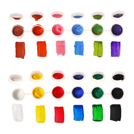 Acrylic paint, set of 12 colors x 3 ml, calligrata, frost -resistant, in a package-4