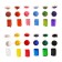 Acrylic paint, set of 12 colors x 3 ml, calligrata, frost -resistant, in a package