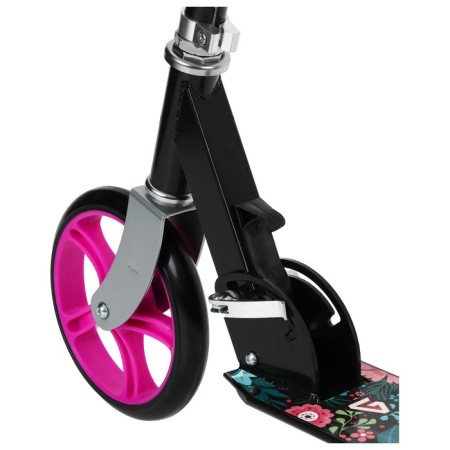 Graffiti scooter, folding, Pu 200 mm wheels, ABEC 7, black color-6
