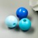 Beads for creativity "Balls", 8 mm, 30 grams (lilac, turquoise, blue)