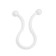 Clime for tundra wires, d = 11 mm, white color, 30 pcs.