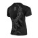 Male T -shirt "Skull with a branch", size m, black