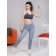 Top female, size 48-50, gray color