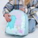 Baby backpack for a girl with segments "Star", lightning department, blue color