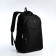 Youth backpack from textiles, 2 parts with lightning, 4 pockets, black/blue color