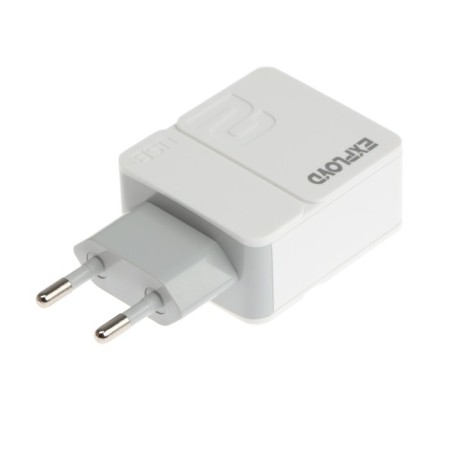 EXPLOYD EX-Z-1431, 2 USB, 2.4 A, white network-1