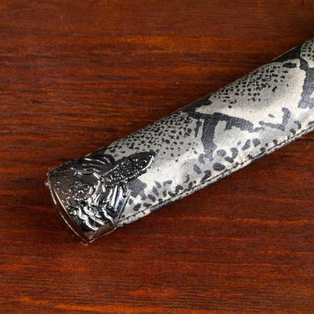 Souvenir weapon "Katana on the stand", beige scabbard for snake skin, 47cm-3