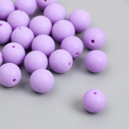 Beads for creativity plastic "lavender" matte d = 1.2 cm set 20 g