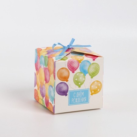 Folding box "Happy Birthday", 12 × 12 × 12 cm-1