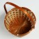 Wicker basket, d21 x 10/24 cm, bamboo