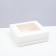 The box is folding, the lid is, with the window, white, 15 x 15 x 5 cm